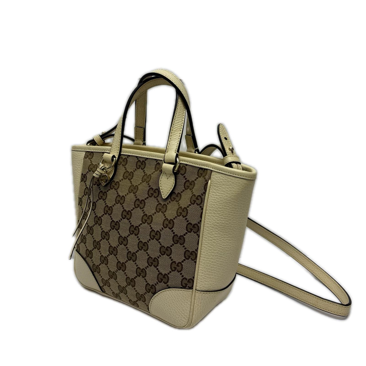 GUCCI/449241/GGキャンバス×白レザー/2wayバッグ 449241 493075