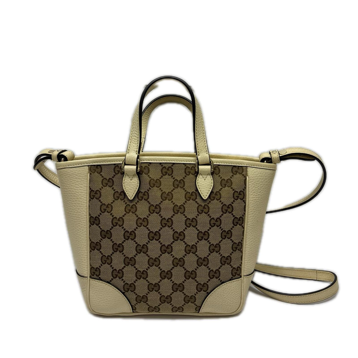 GUCCI/449241/GGキャンバス×白レザー/2wayバッグ 449241 493075