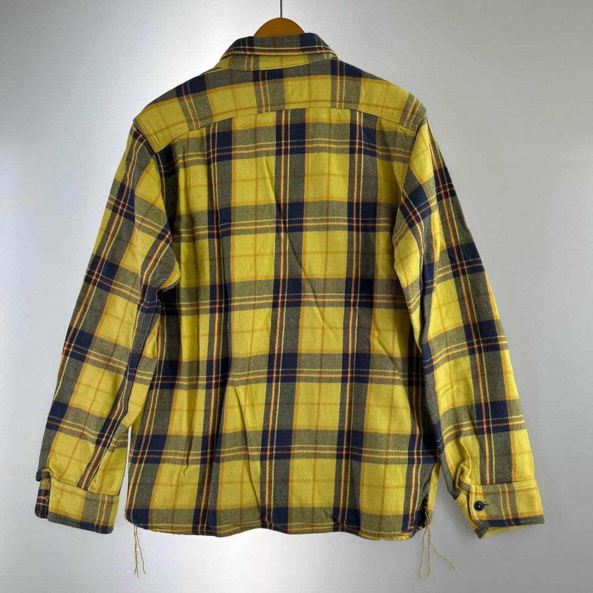 長袖シャツ ネルシャツ イエロ 40