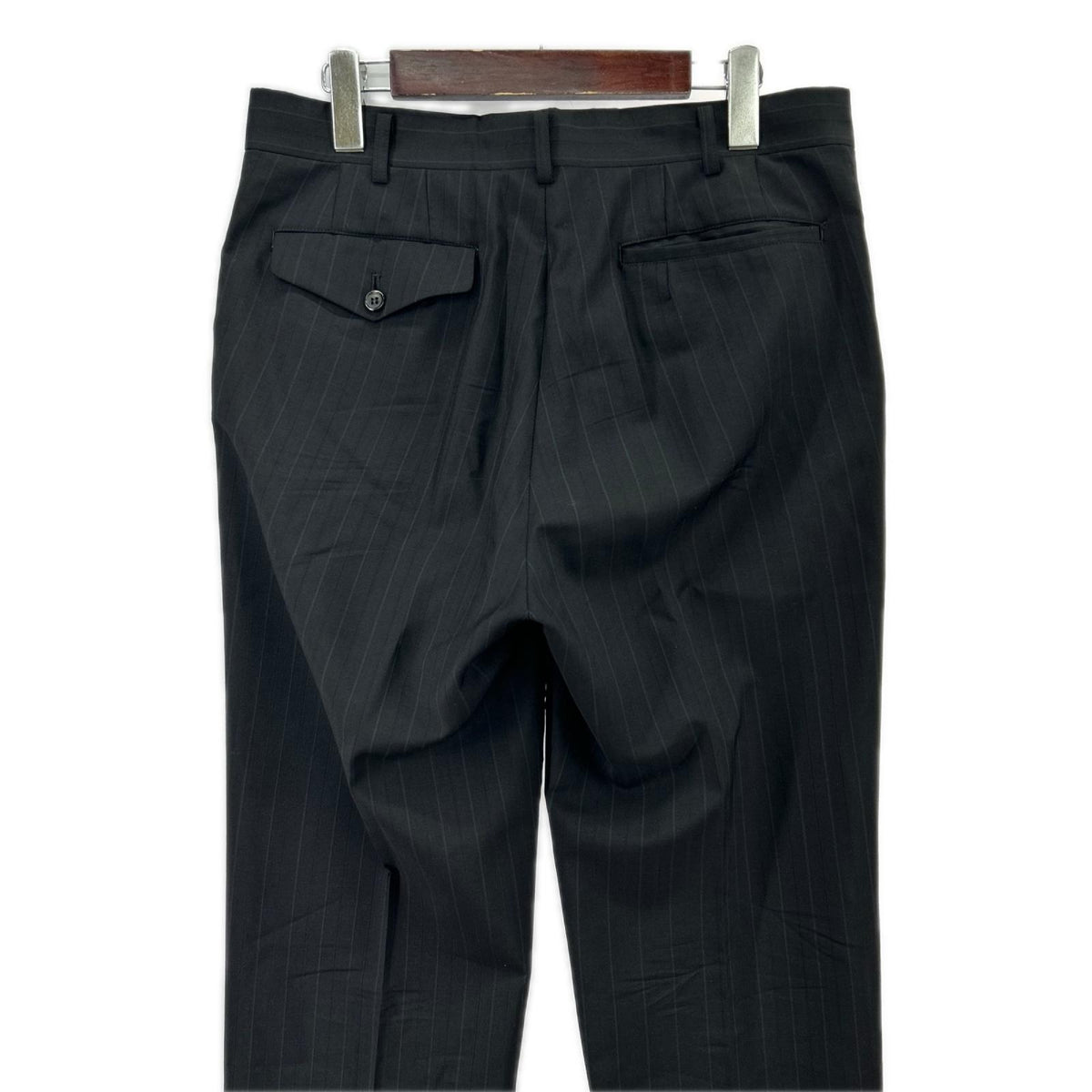 セットアップ COMME des GARCONSHOMME DEUX 12AW DK-J002 ストライプセットアップ 黒 ブラック
