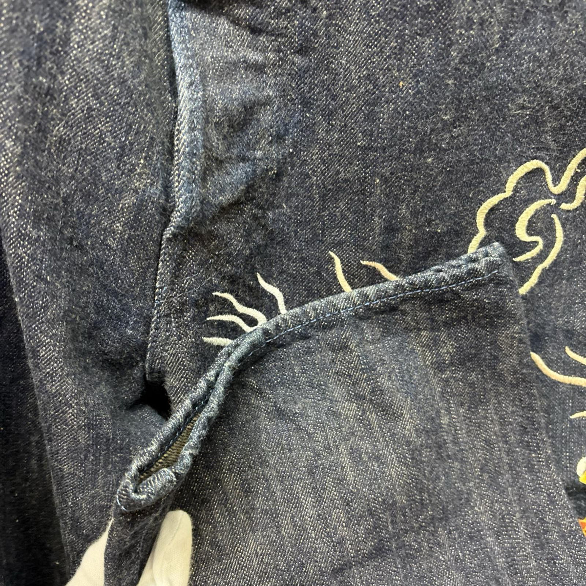 デニムパンツ Lot1962 虎×龍刺繍 デニムパンツ (W35) 35 ネイビー