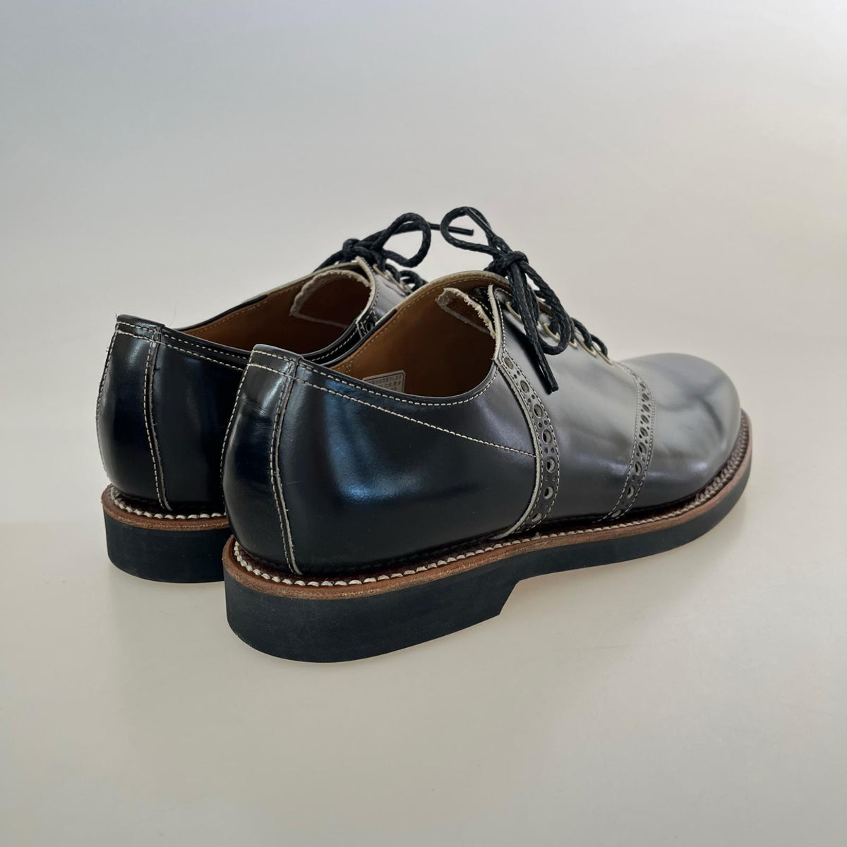 シューズ ×REGAL 別注 サドルシューズ 黒 27 ブラック