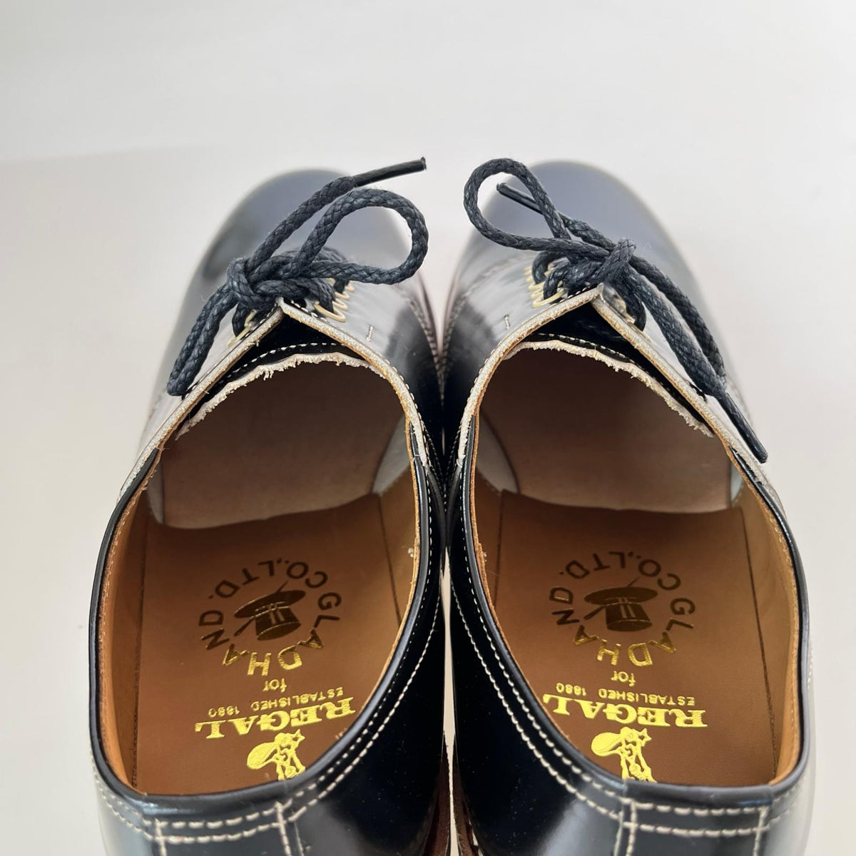 シューズ ×REGAL 別注 サドルシューズ 黒 27 ブラック