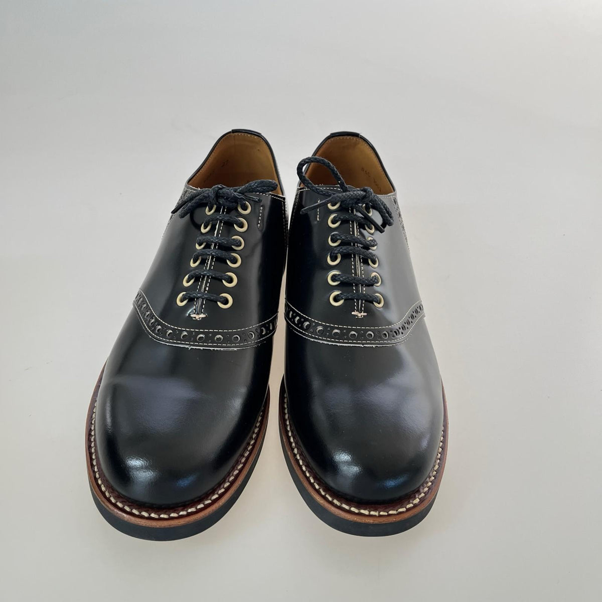 シューズ ×REGAL 別注 サドルシューズ 黒 27 ブラック