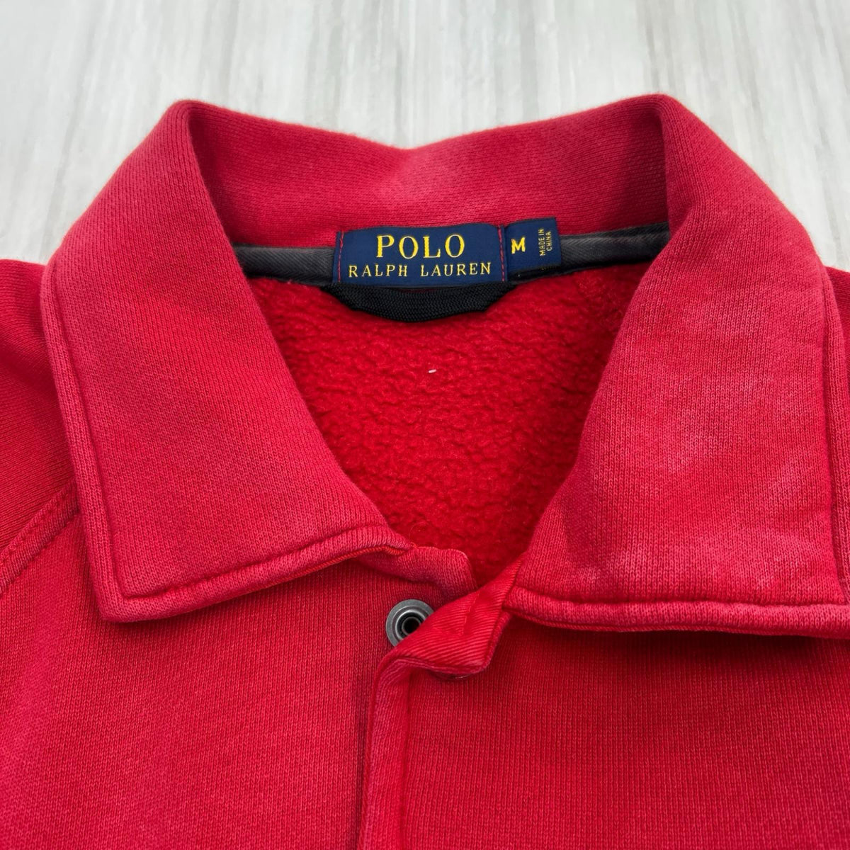 ジャケット スウェット生地 スタジャン RED M M レッド
