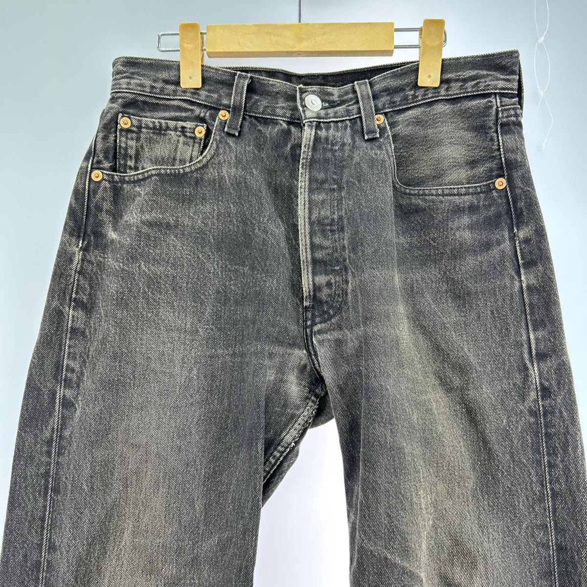 デニムパンツ 90s 501 後染め 32×32 273ポーランド製 ブラック