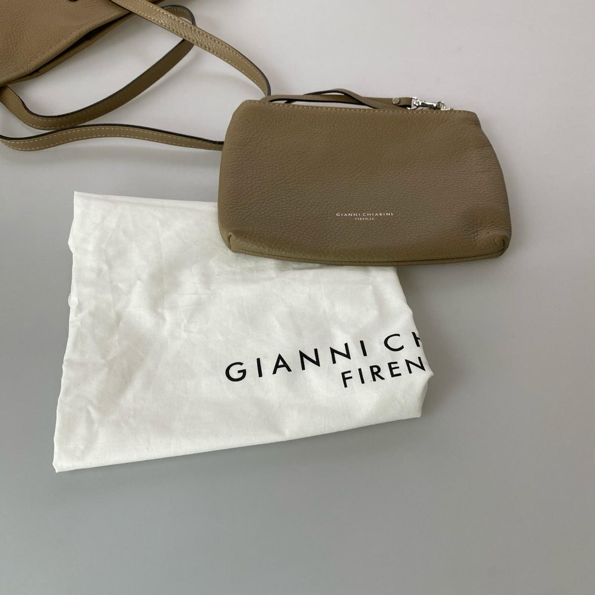 ハンドバッグ GIANNI CHIARINI/ベージュ ブラウン