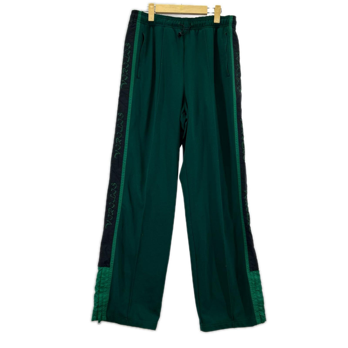 パンツ STRETCH GEORGETTE PANTS グリーン 46