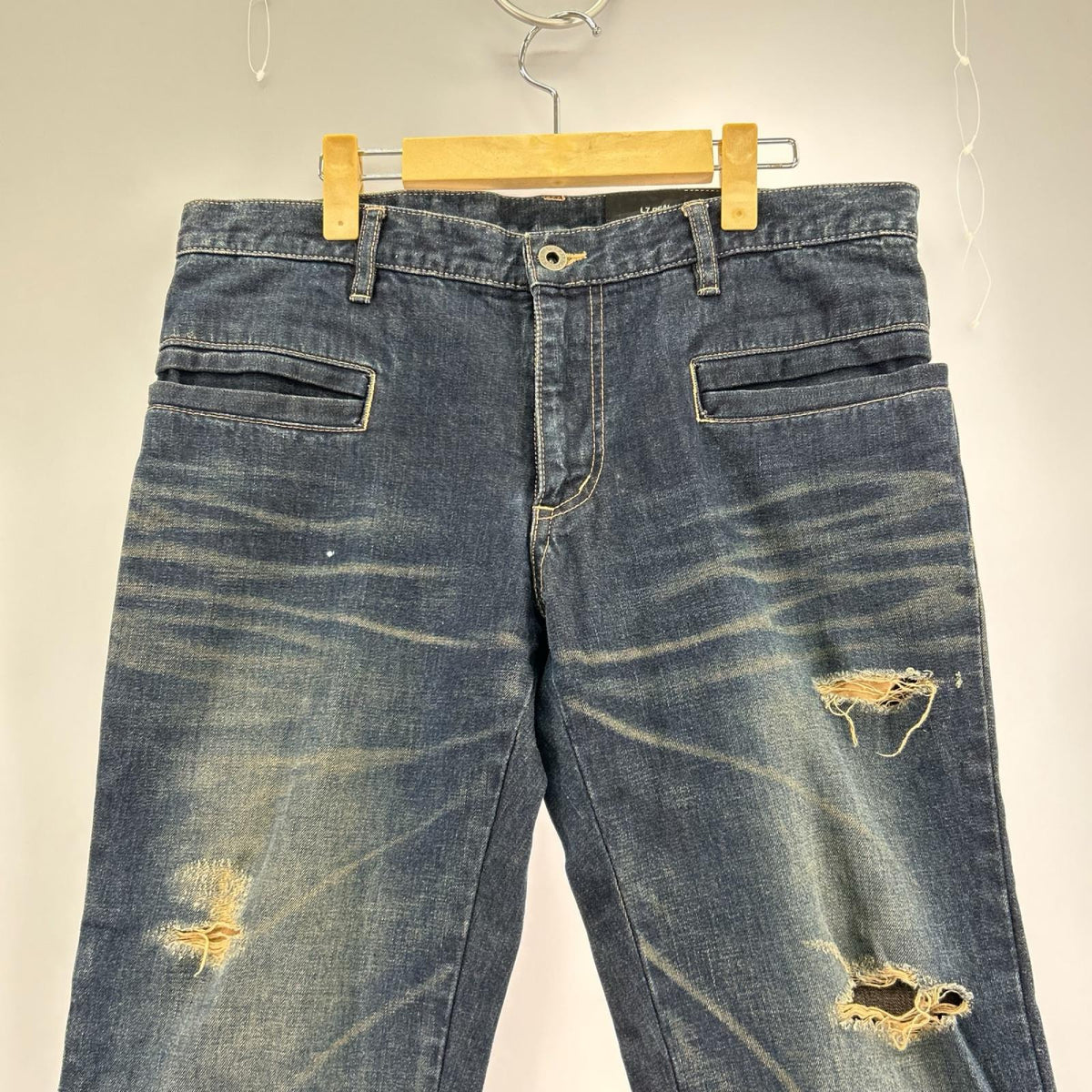 デニムパンツ Straight Damage Denim 3 IDG