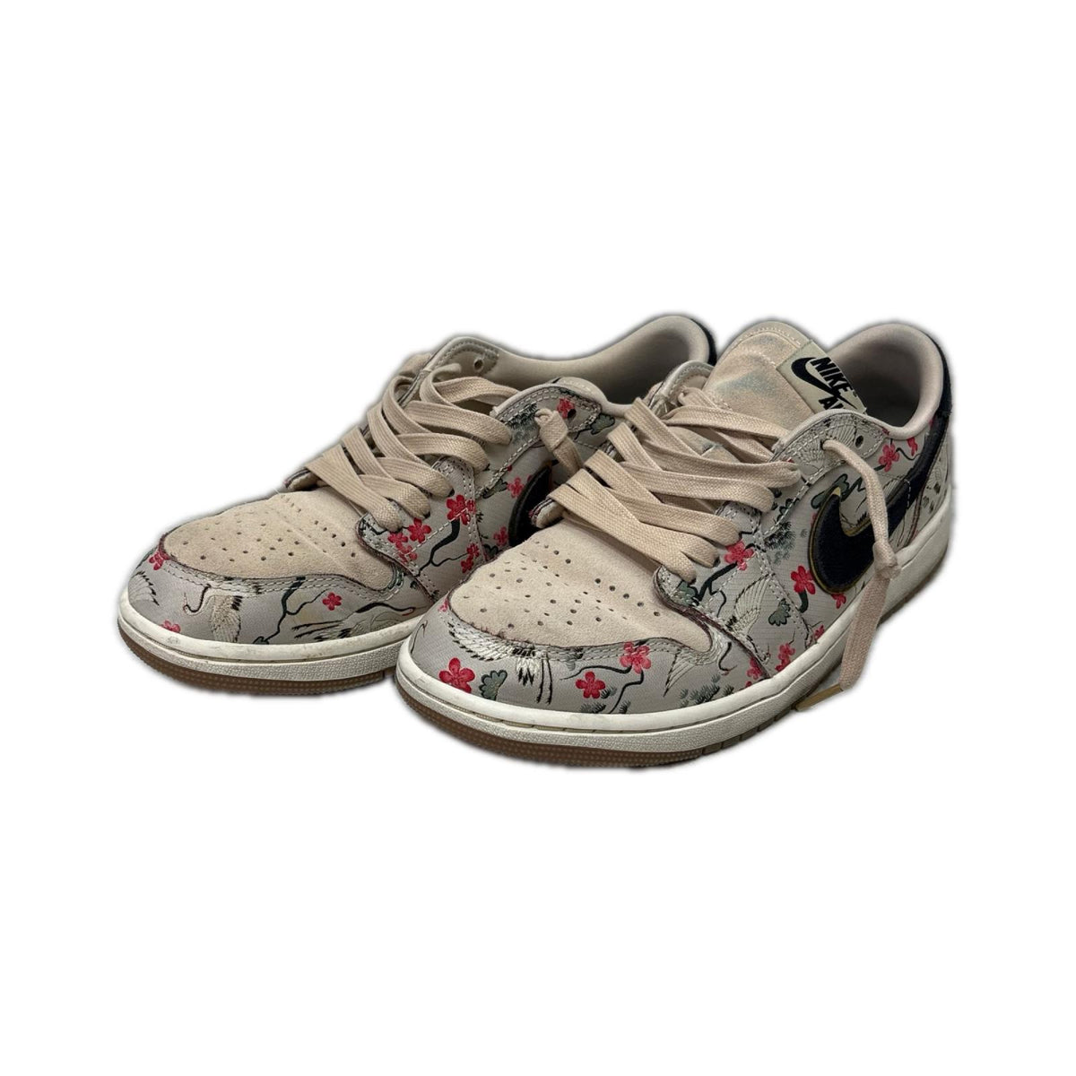 スニーカー Rui Hachimura × Air Jordan 1 Retro Low 27cm (US9 UK8 1/2 EU44) ベージュ