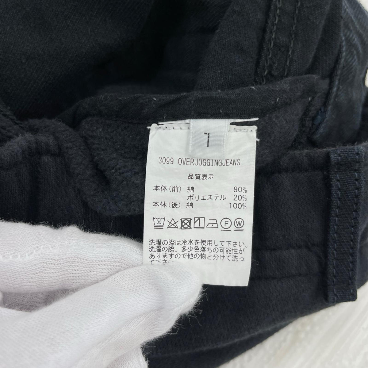 パンツ BLESS OVER JOGGING JEANS ドッキングパンツ L ブラック