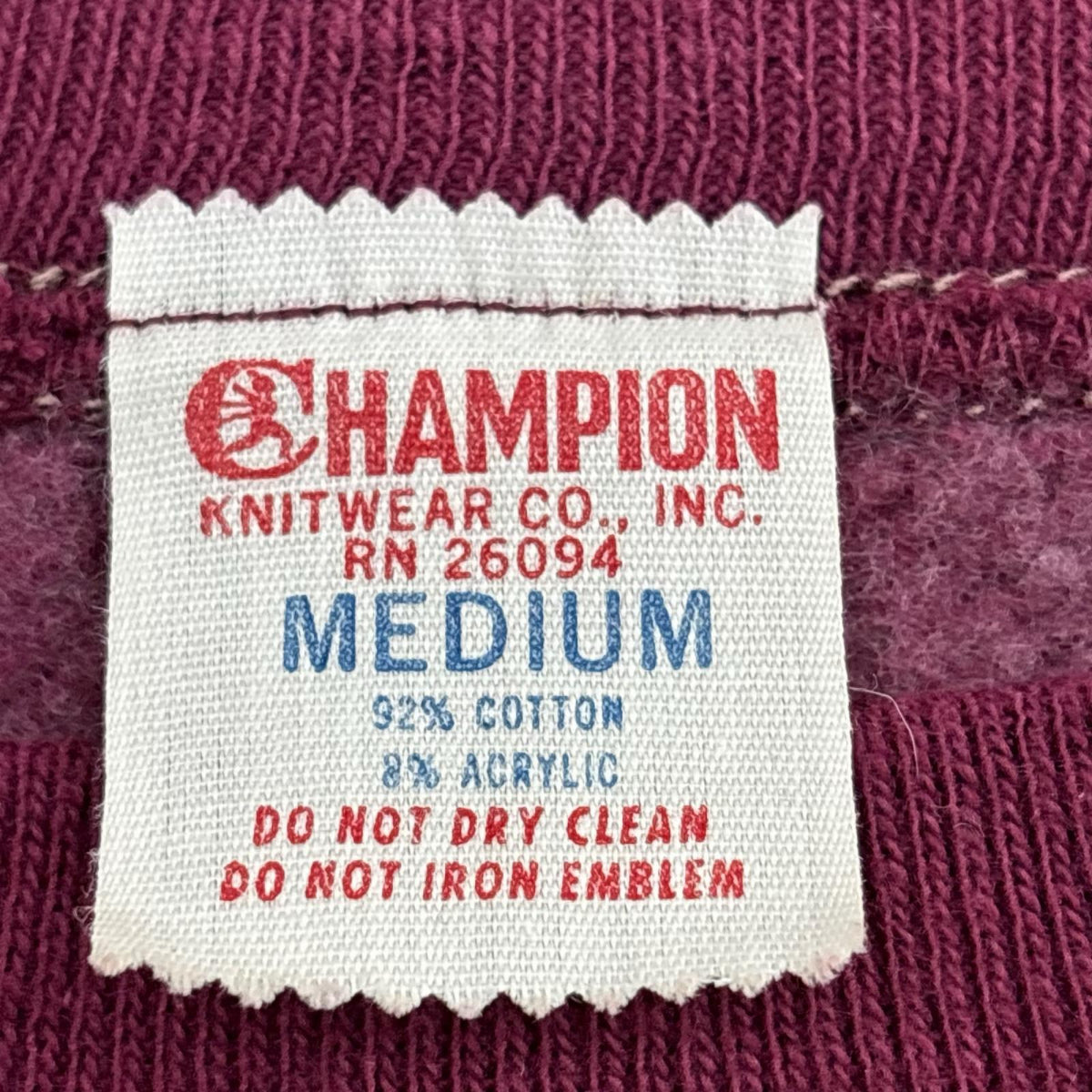 スウェット HARVARD REVERSE WEAVE/レッド M