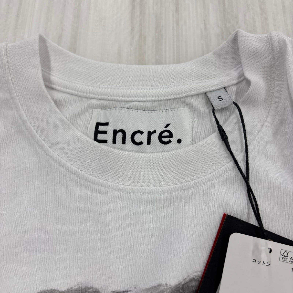 半袖Tシャツ Encre. T-SHRTS HENRY S WHT Turkey製 S ホワイト