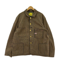 ジャケット TCB jeans CATHARTT CHORE COAT STRIPE 44 ブラウン