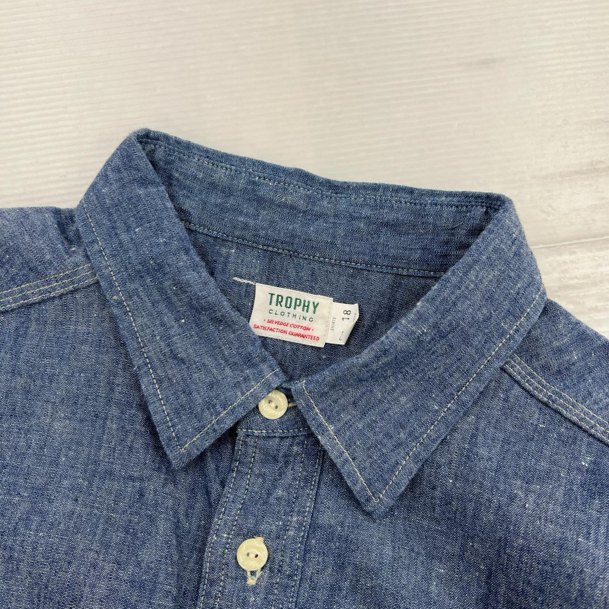 長袖シャツ trophy clothing 青 ブルー