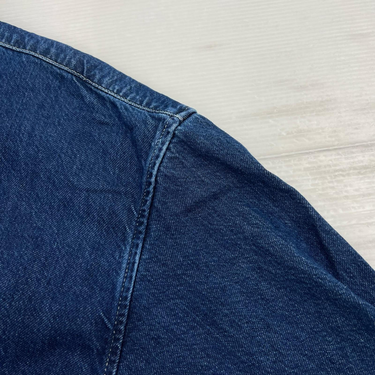 長袖シャツ Small Box Denim Shirt ネイビー