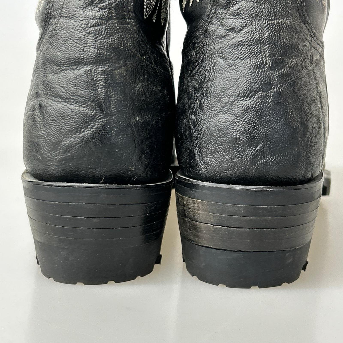 ブーツ LUCCHESE ウエスタンブーツ 黒(9D) ブラック