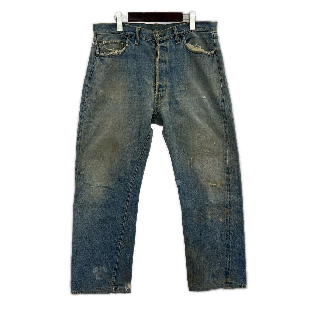 デニムパンツ 501 66前期 刻印6 BIG E 実寸W36 ブルー