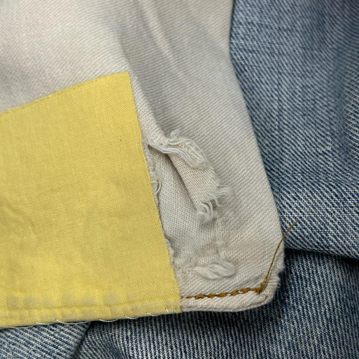 デニムパンツ 501 66前期 刻印6 BIG E 実寸W36 ブルー
