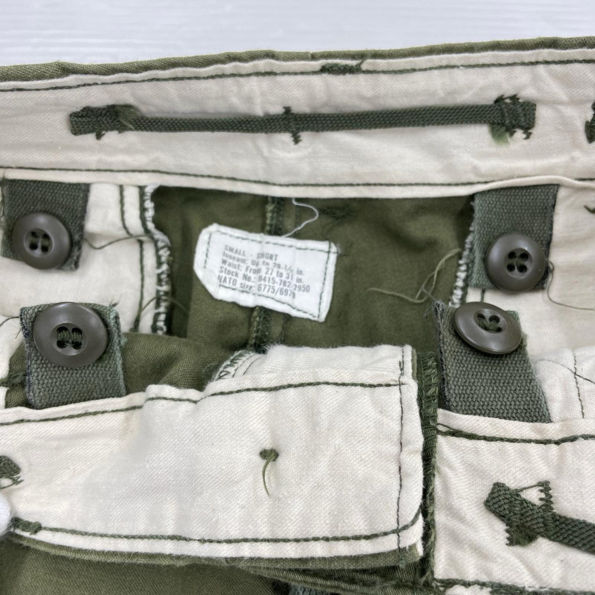 パンツ U.S.ARMY 70s M-65 後期型 フィーツドパンツ (S-S) S カーキ
