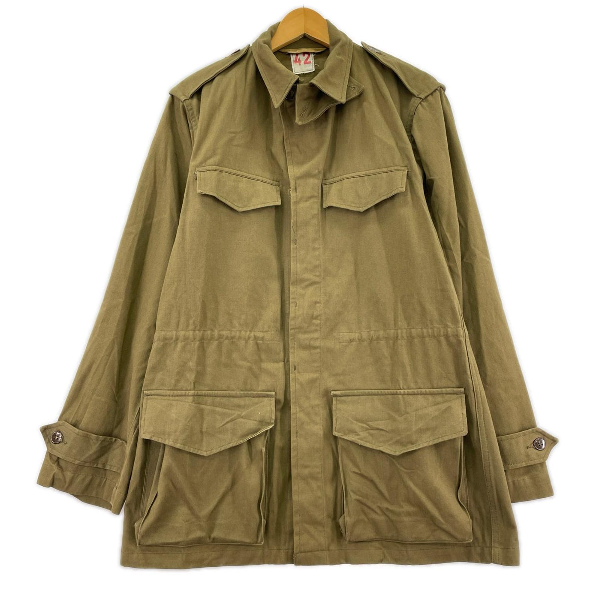 ジャケット フランス軍 50s M-47 フィールドジャケット カーキ (42) 42 ブラウン