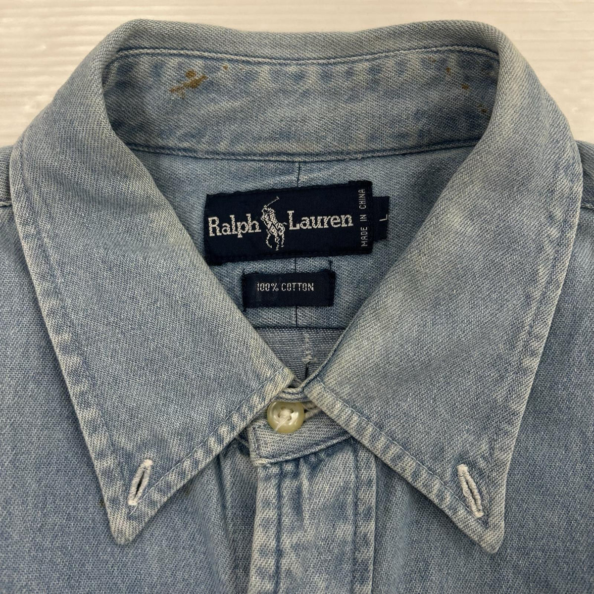 長袖シャツ POLO RALPH LAUREN LSデニムシャツ (L) L ブルー