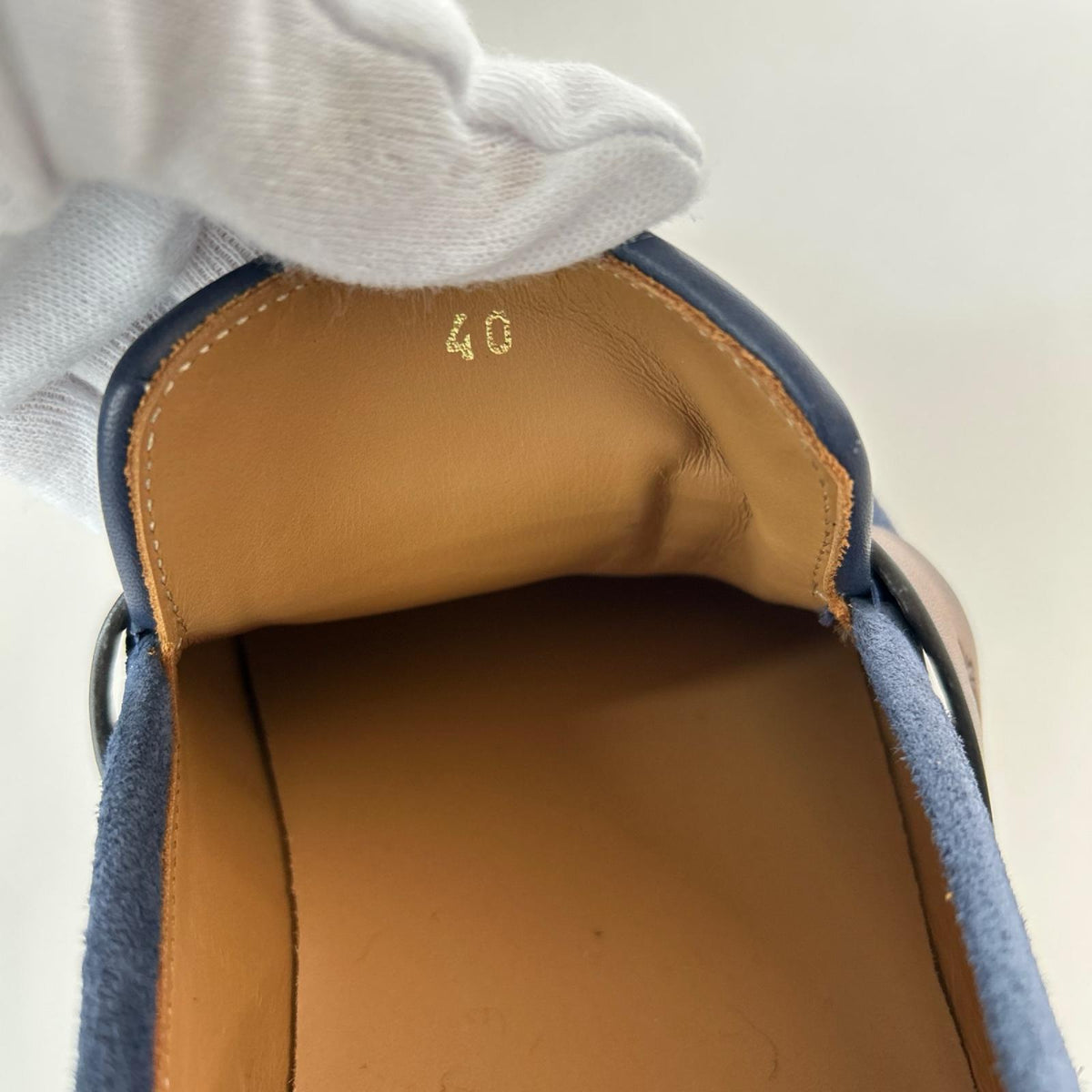 シューズ CORTHAY PORTOFINO ベルテッドローファー (40) ネイビー