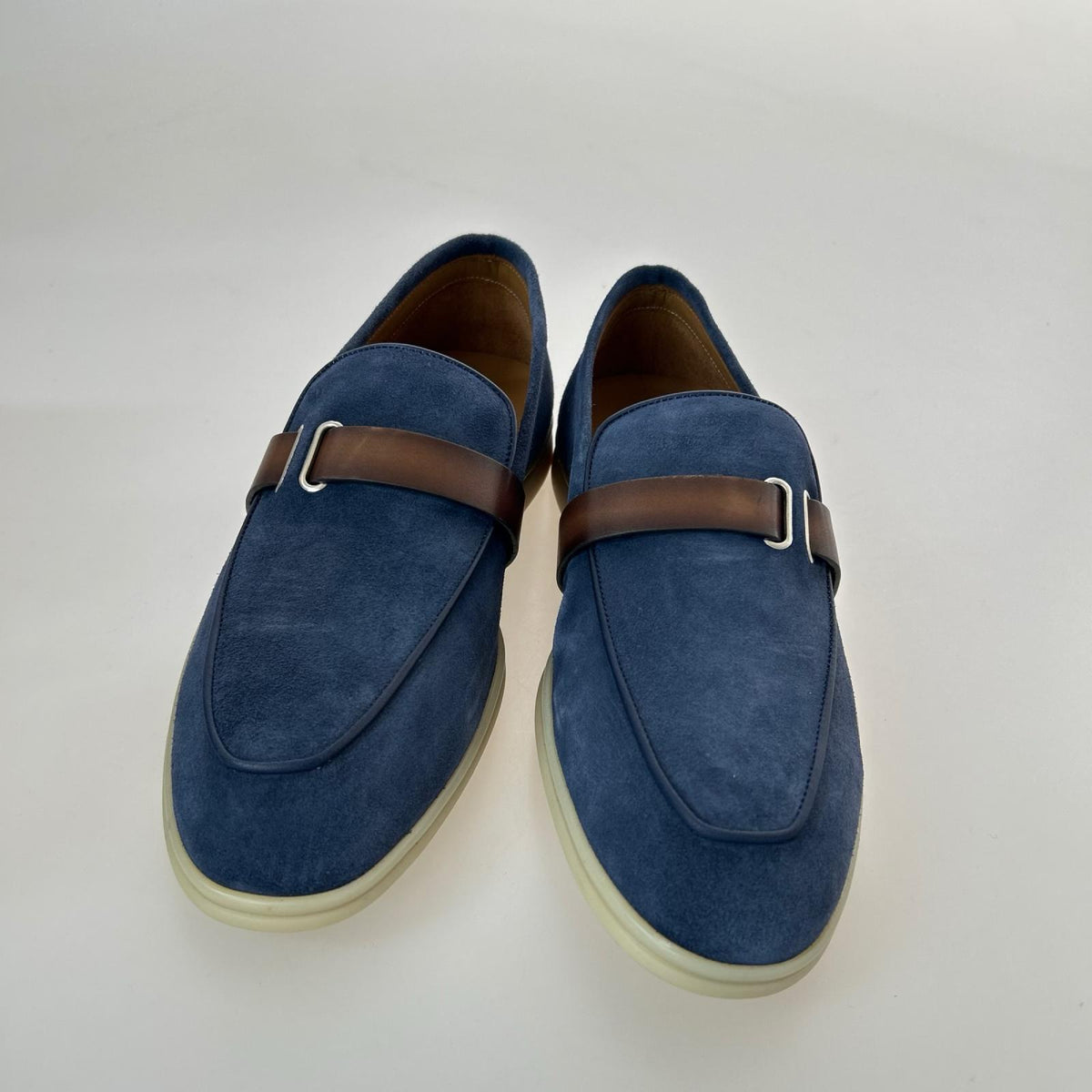 シューズ CORTHAY PORTOFINO ベルテッドローファー (40) ネイビー