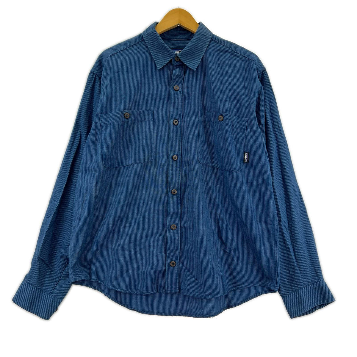 長袖シャツ 00s patagonia ORGANIC COTTON L/S シャツ S 紺 S ブルー