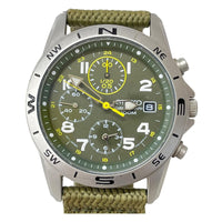 腕時計 SEIKO ミリタリークロノグラフ腕時計 7T92-0DX0 カーキ カーキ