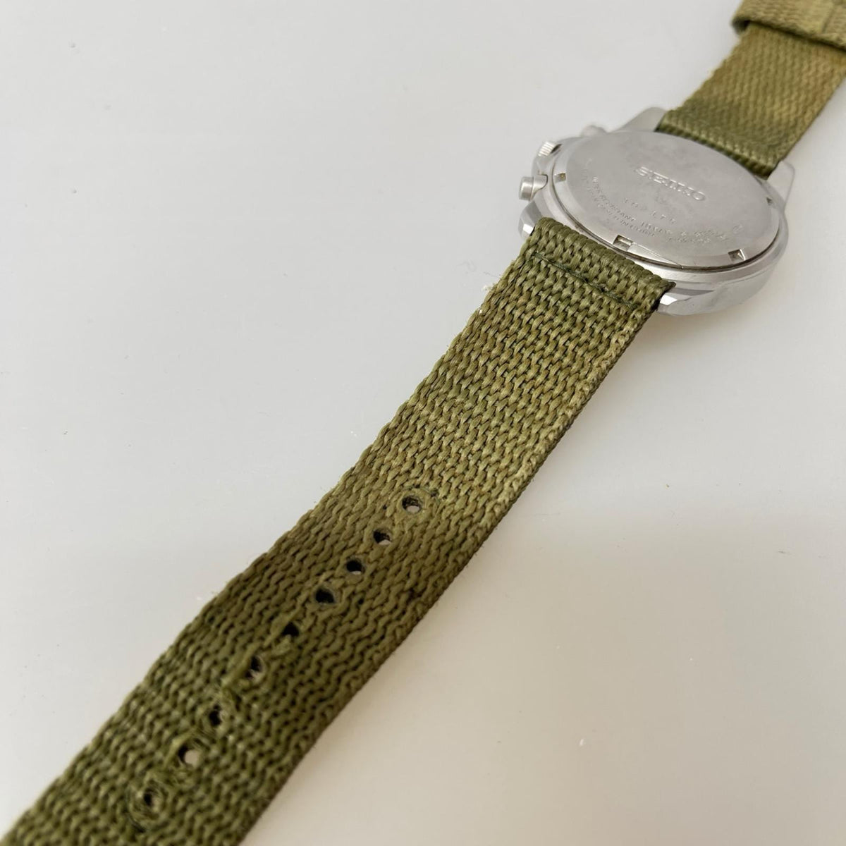 腕時計 SEIKO ミリタリークロノグラフ腕時計 7T92-0DX0 カーキ カーキ