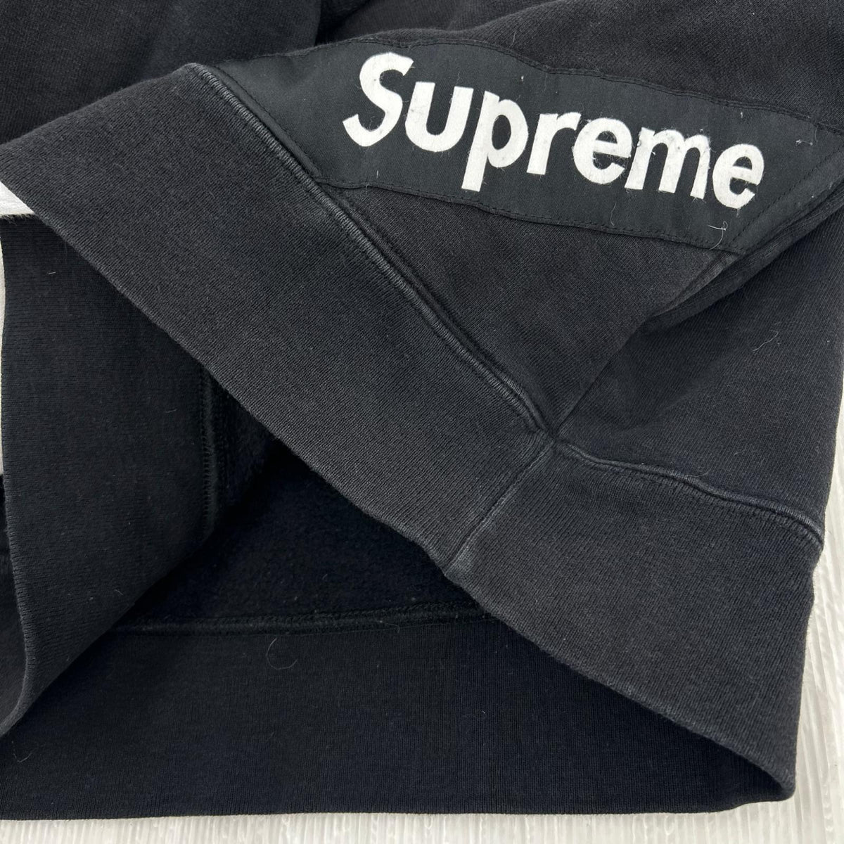 パーカー 18SS Corner Label Hooded Sweatshirt 黒 M M ブラック