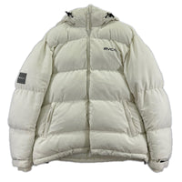 ダウンジャケット PUFFER JACKET 白 S ホワイト