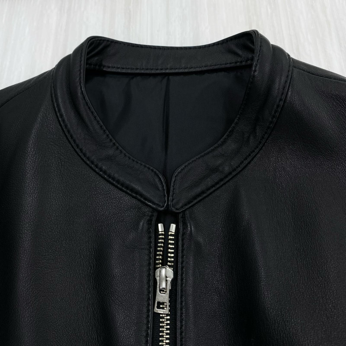 レザージャケット LIDnM 17ss SINGLE RIDERS JACKET ブラック L L ブラック