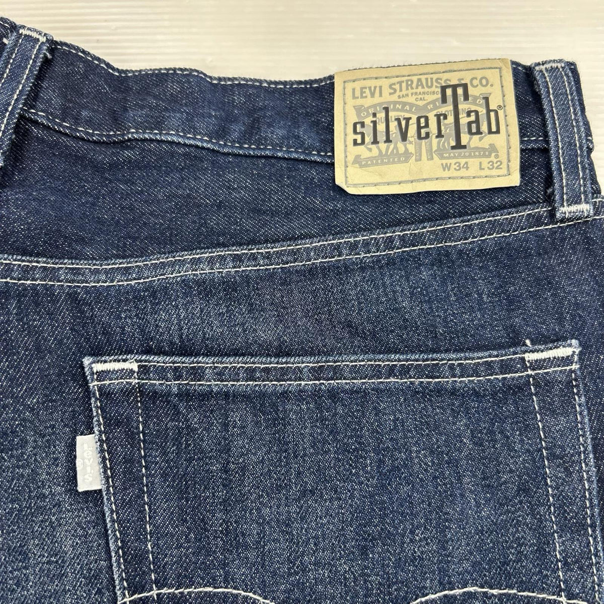 デニムパンツ SILVERTAB STRAIGHT ネイビー (34/32) 34 ネイビー