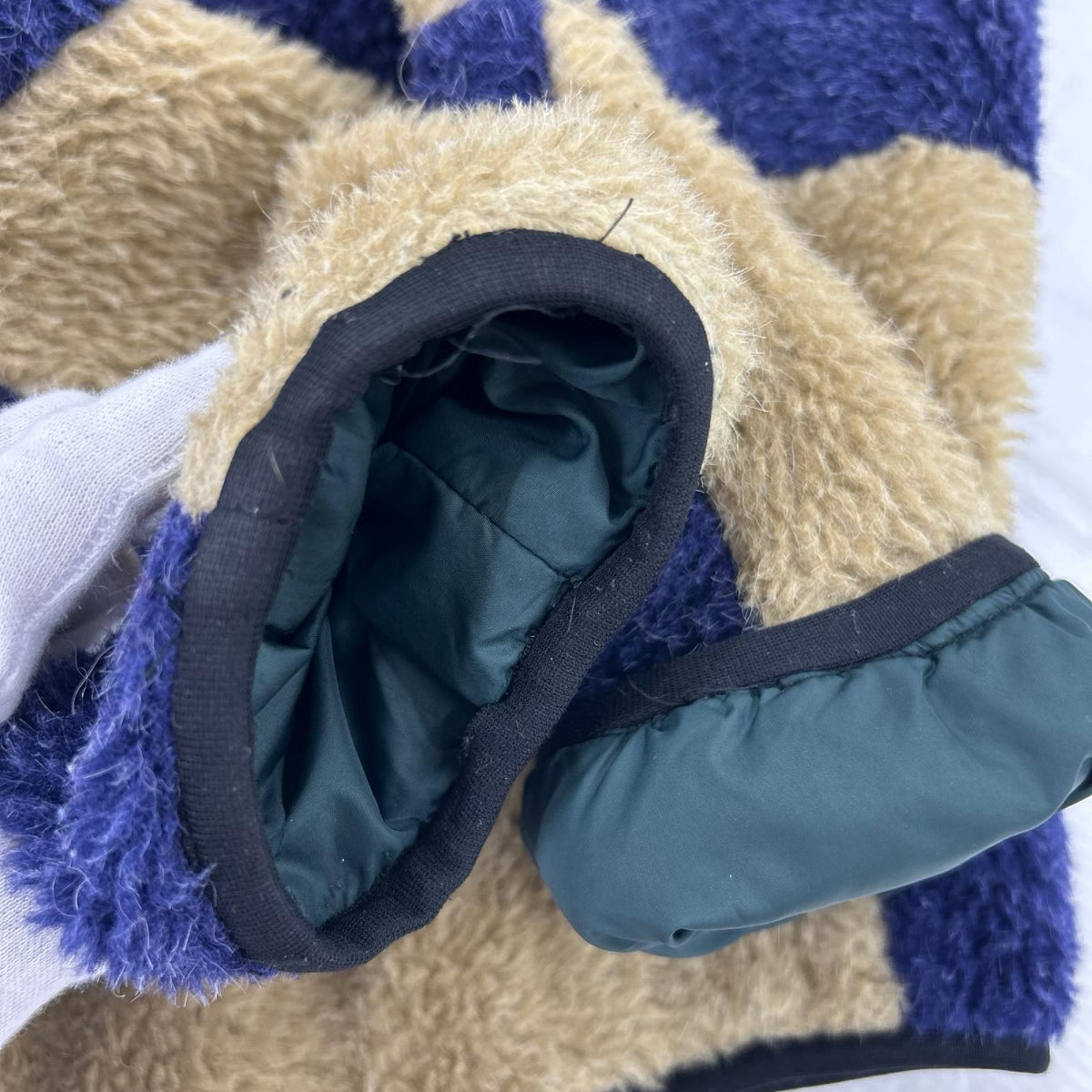 ジャケット Reversible Fleece Jacket 市松模様 (M) M