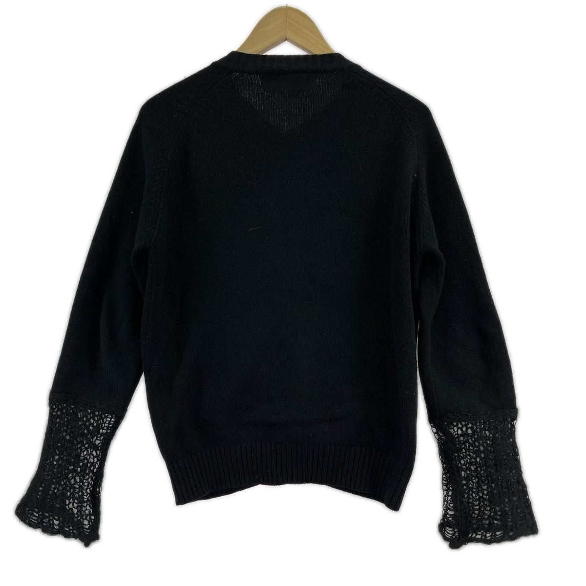 カーディガン tricot COMME des GARCONS ノーカラーウールカーディガン ブラック