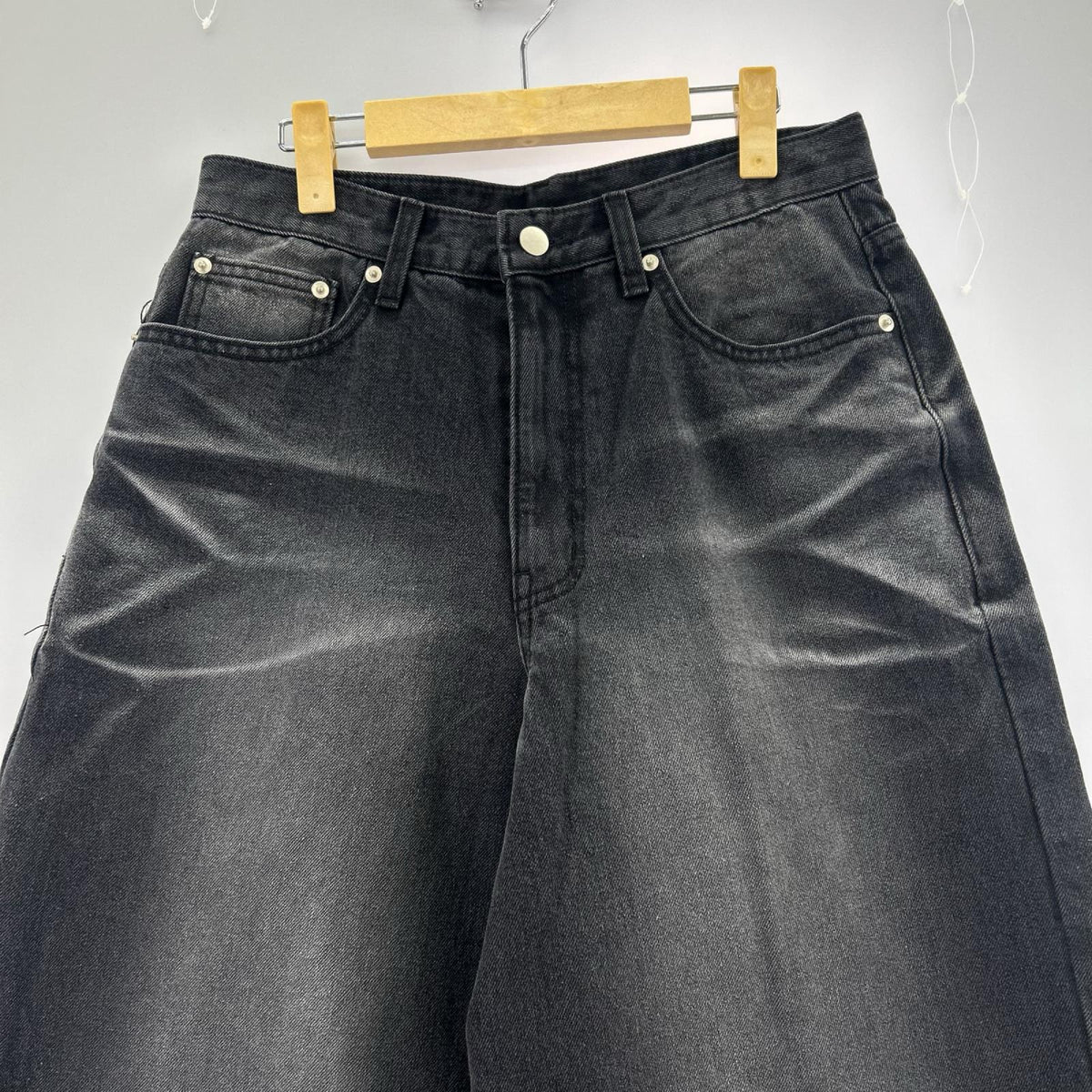 デニムパンツ EL REIGN ブラックデニム (S) S ブラック