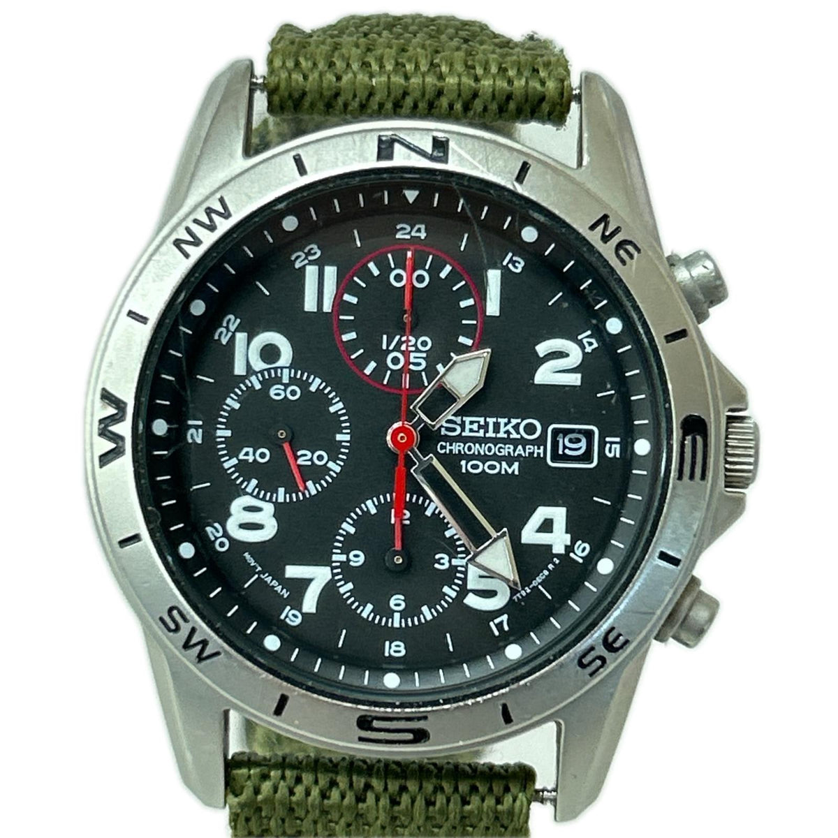 腕時計 SEIKO セイコー デイト クロノグラフ ブラック