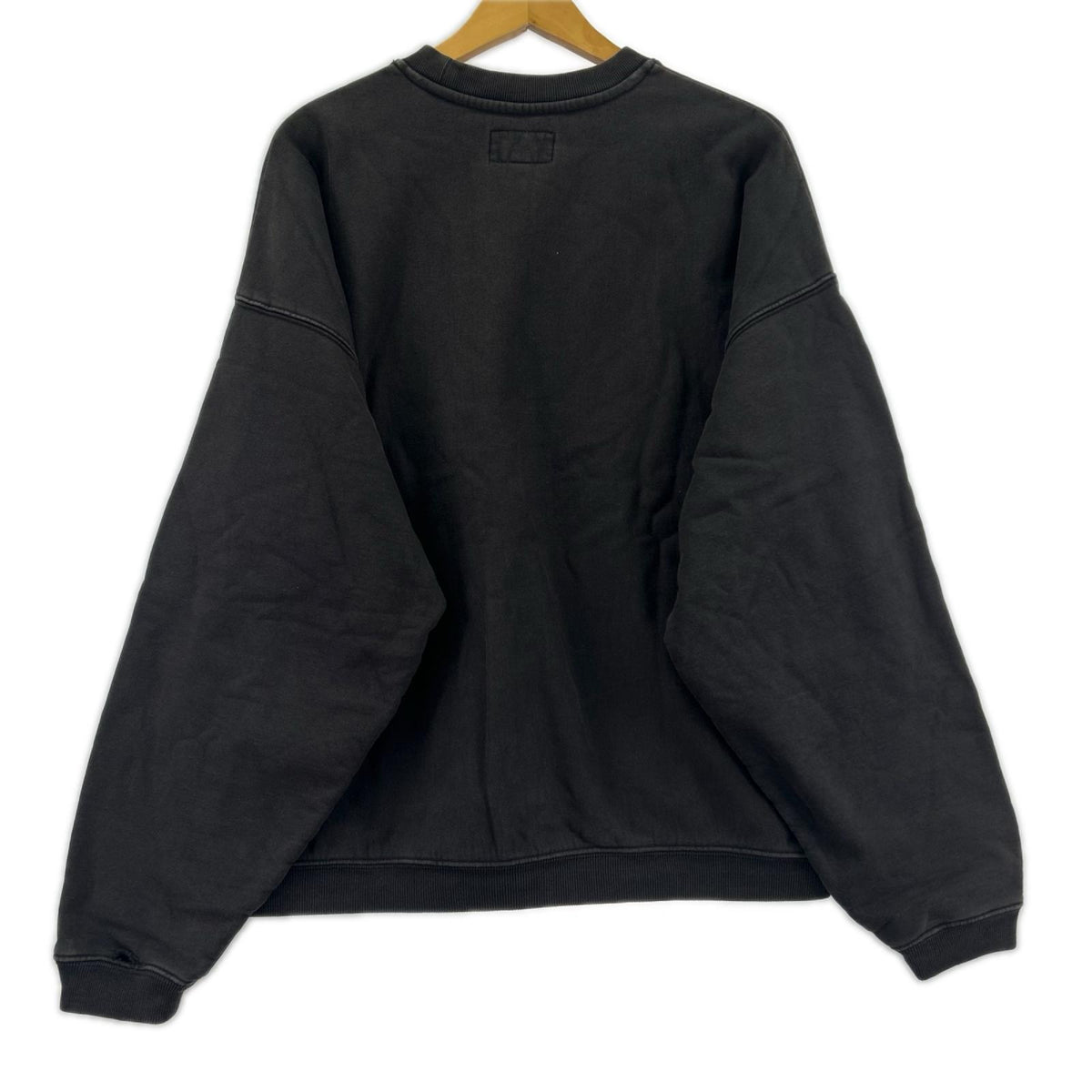 スウェット STUSSY VARSITY OVERSIZED CREW 茶 (M) M ブラック