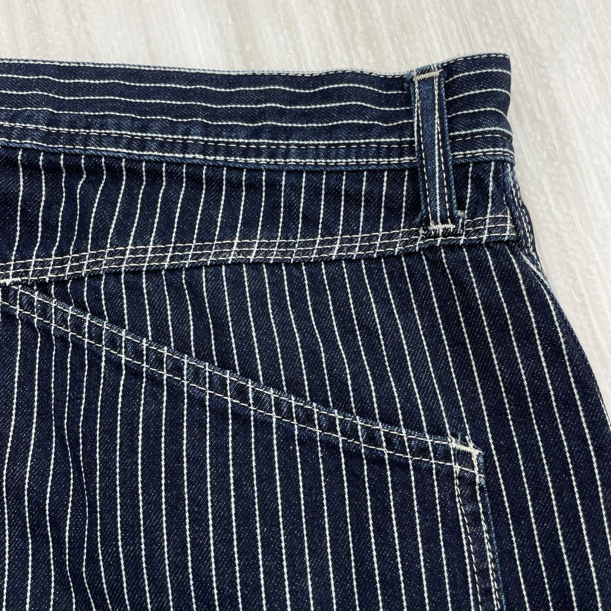 デニムパンツ ウォバッシュデニム ペインターパンツ 31×30 インディゴ ネイビー