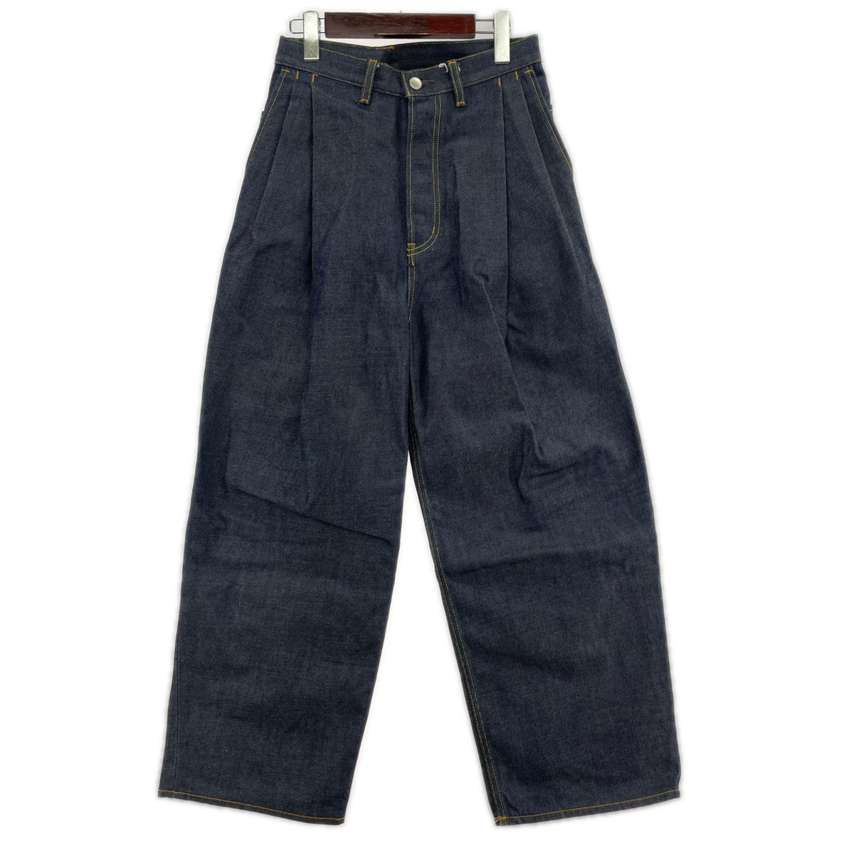 デニムパンツ 2TUCK WIDE DENIM PANTS -ENTASIS Mk-Ⅱ-0 ブルー