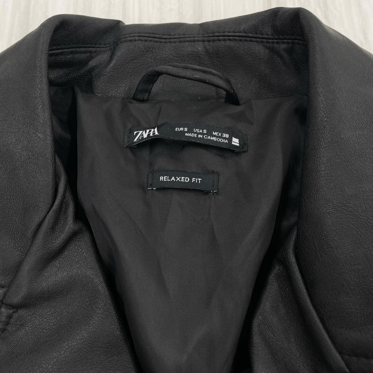 ジャケット フェイクレザー ライダース ブラック ブラック