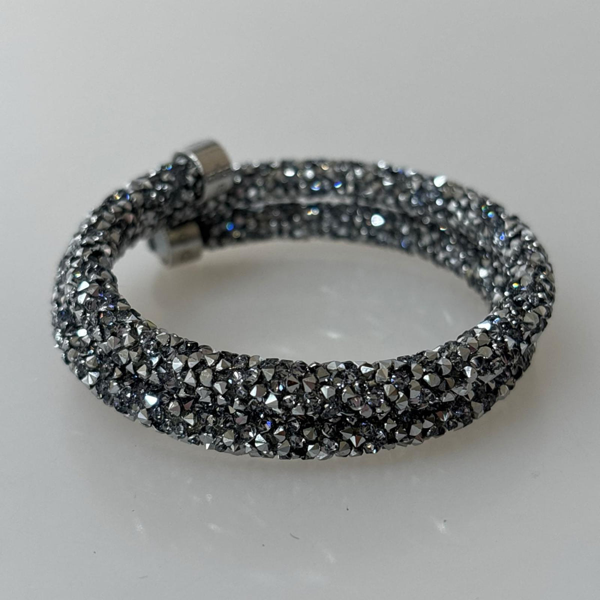 その他アクセサリー Crystal dust Double Rose バングル シルバー