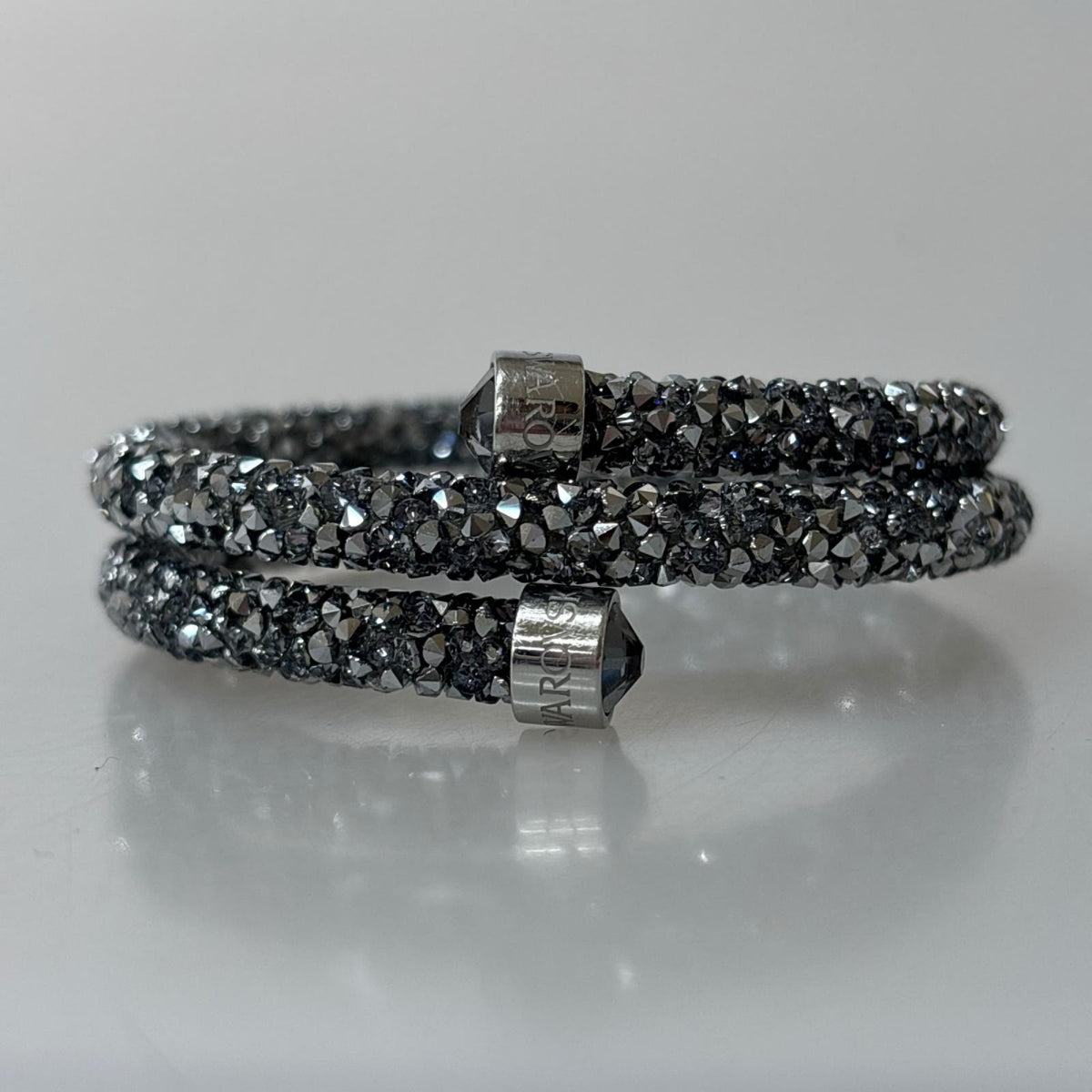 その他アクセサリー Crystal dust Double Rose バングル シルバー