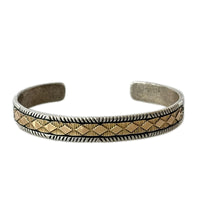 ブレスレット Navajo Bruce Morgan 14Kコンビバングル シルバー