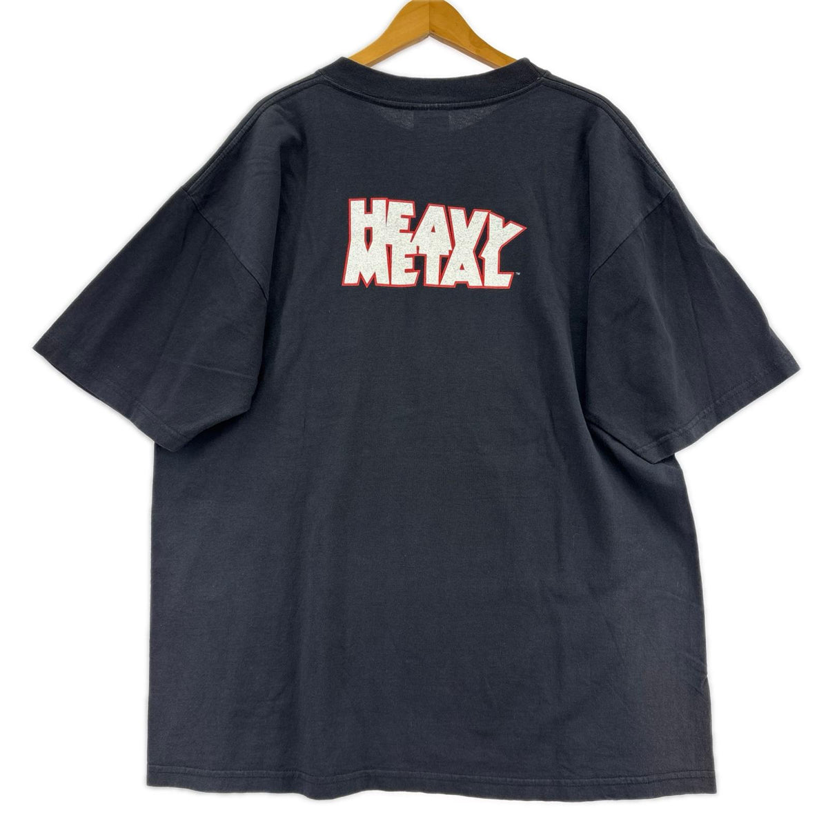 半袖Tシャツ 90S メキシコ製 Heavy Metal マガジンTee 黒 (XL) ブラック