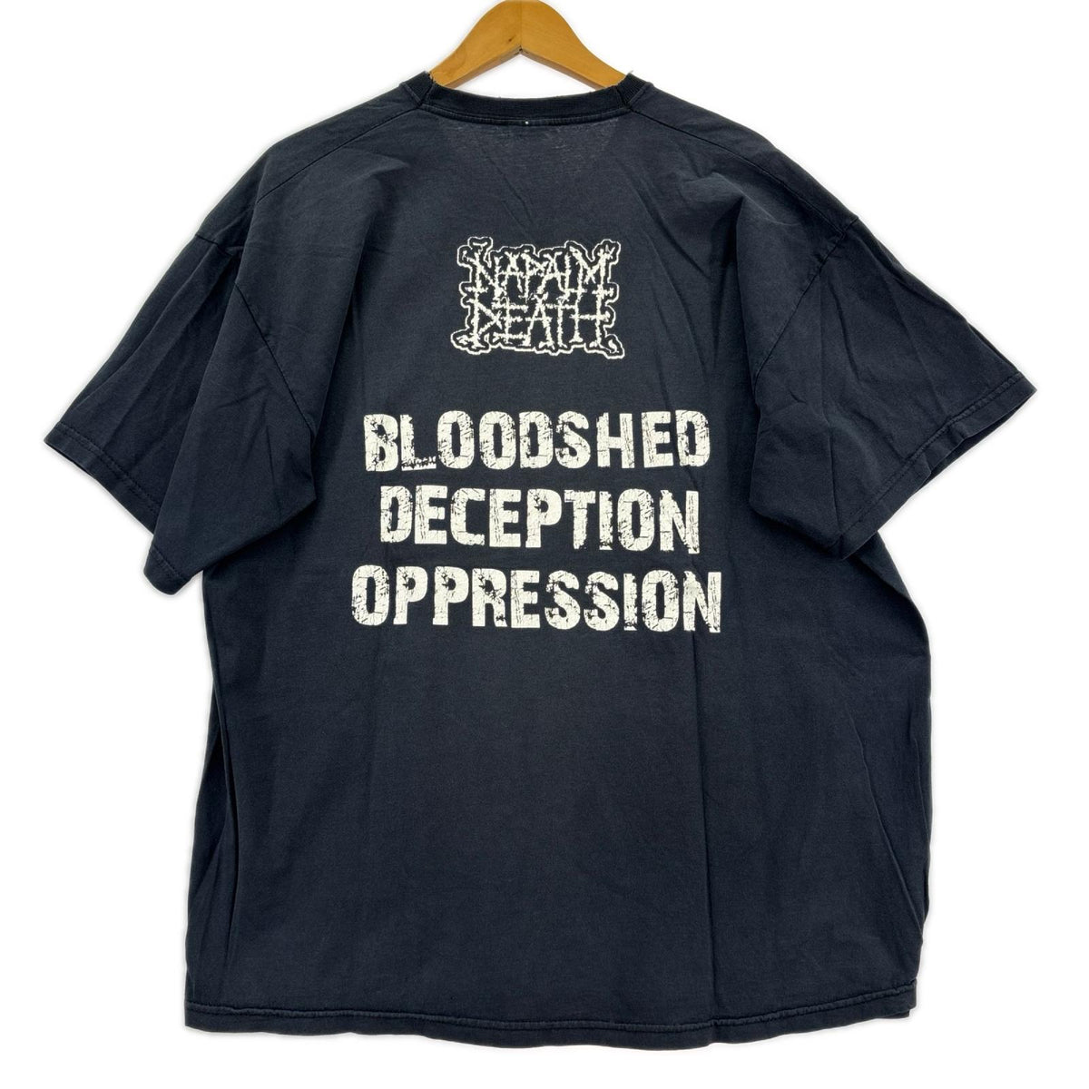 半袖Tシャツ 00S NAPALM DEATH アルバムTee 黒 (XL) ブラック
