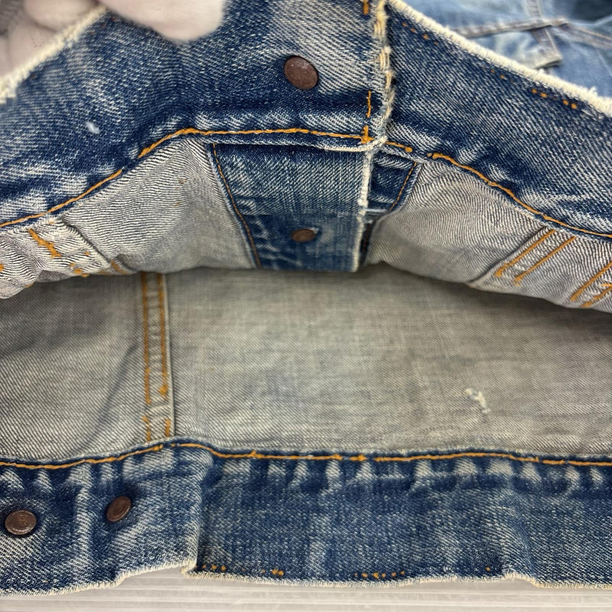 デニムジャケット 60~70S 70505 BIGE デニムジャケット 青 ネイビー