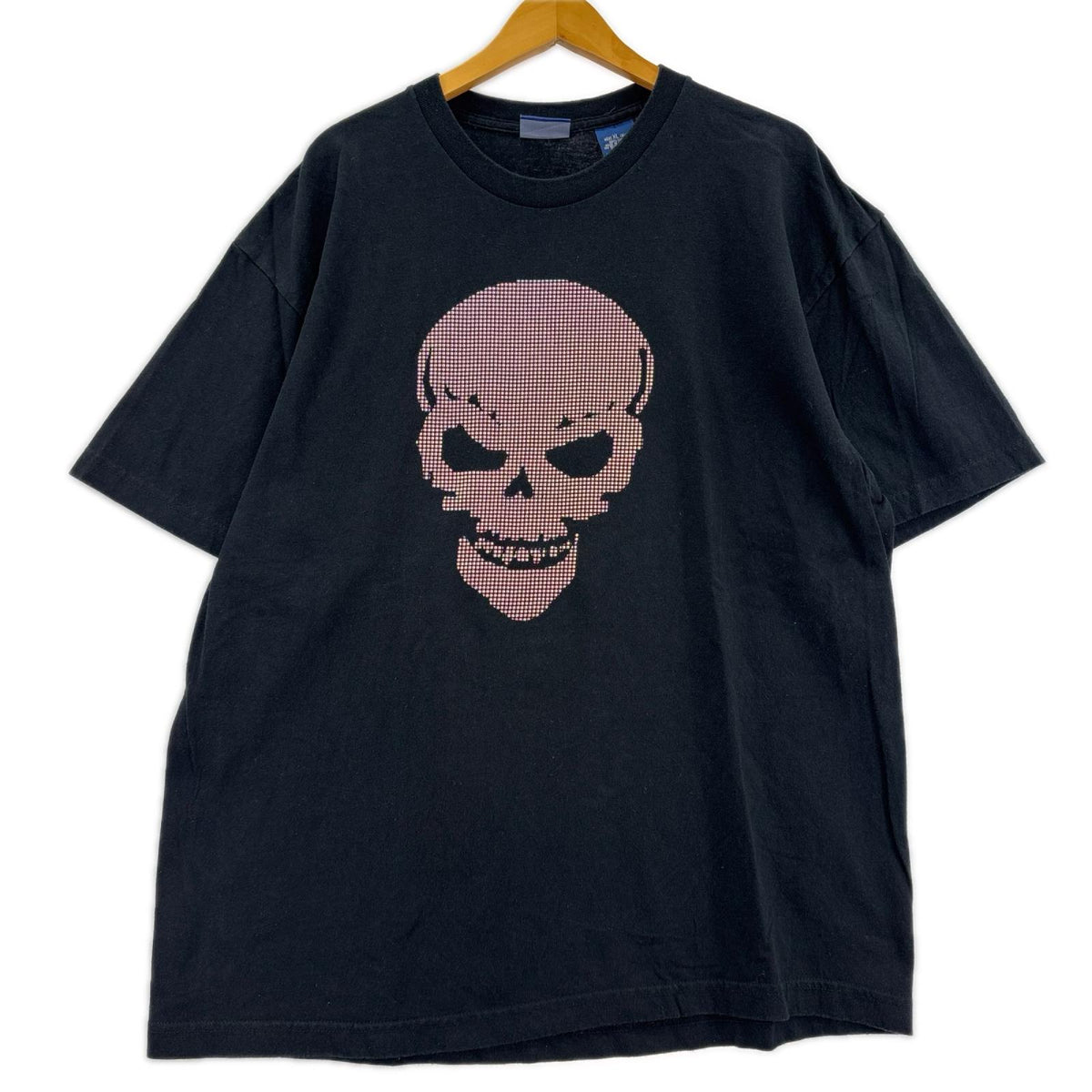 半袖Tシャツ 00S Blue Moon ドットスカル 黒 (XL) ブラック